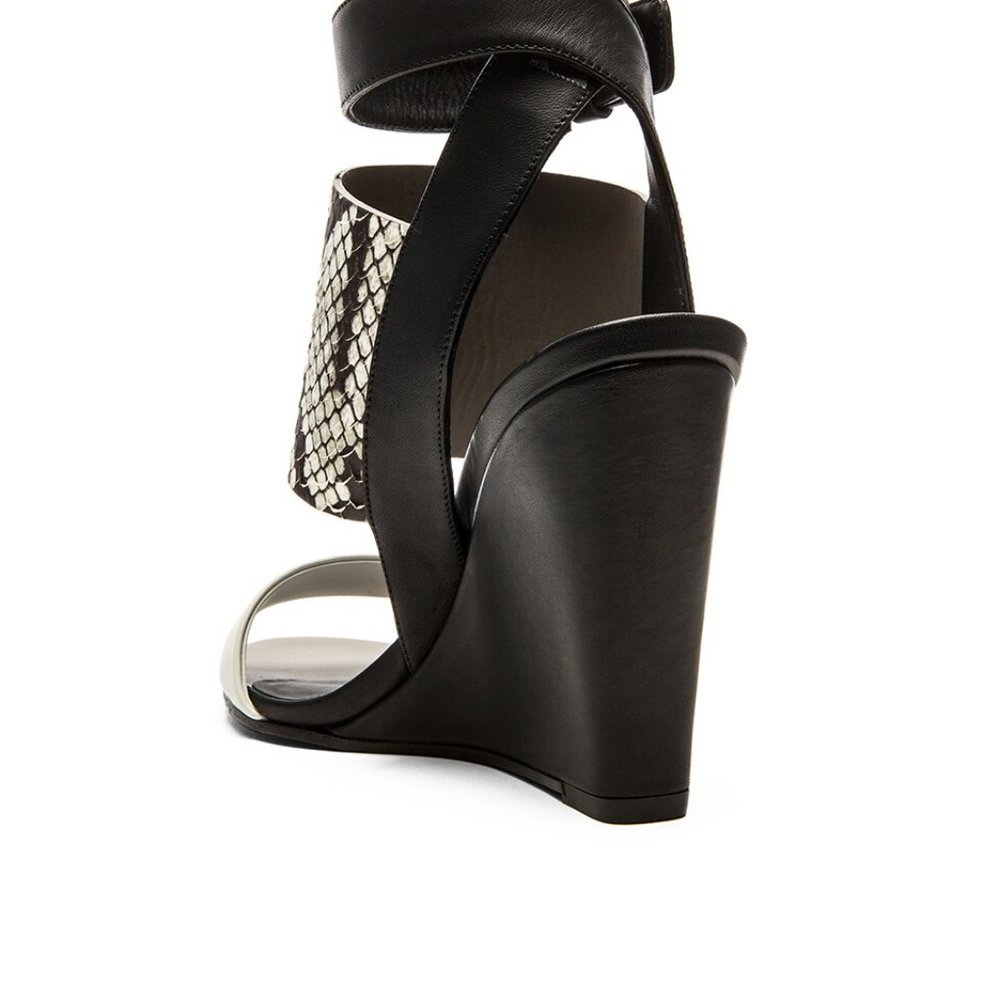 Vince Kyra Wedge Sandals (Python/Snake Leather) - image 4